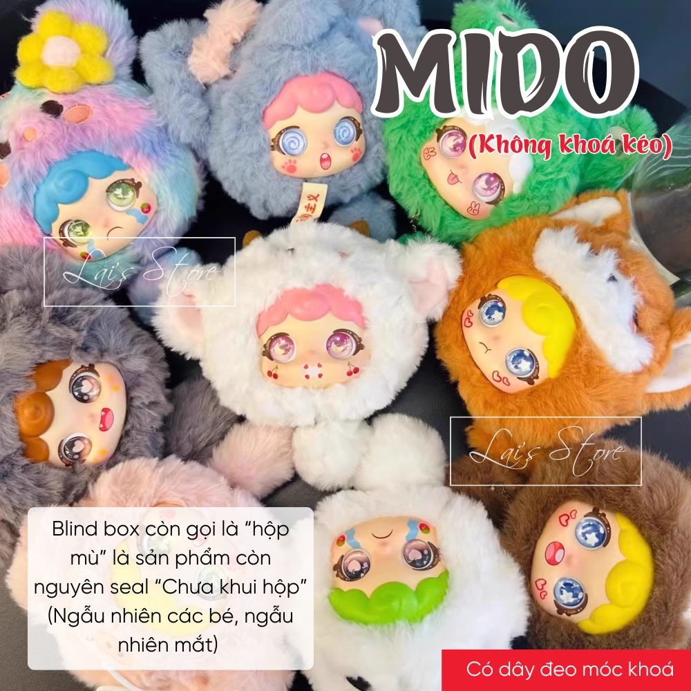 MIDO Blind Box Hộp Mù Túi Mù Ngẫu Nhiên Búp Bê Mô Hình Đồ Chơi Động Vật Quà Tặng - Lai's Store