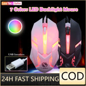 Rainbow LED Gaming Mouse for PC and Laptop