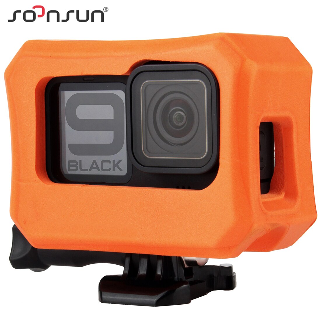 Ốp lưng nổi Soonsun tốt nhất cho Hero 10 9 Vỏ nổi màu đen Vỏ khung bảo vệ máy ảnh cho Go Pro 9 10 phụ kiện