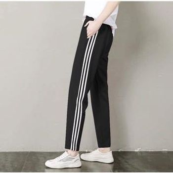 Quần thể thao nỉ 3 sọc cho cả nam và nữ form chuẩn, chất dày đẹp