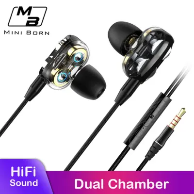 Mini Born In Ear Headphones Earphone Headset Wired Earbuds Soundproof Earplugs Headset HIFI Sound Earphone with HD Microphone