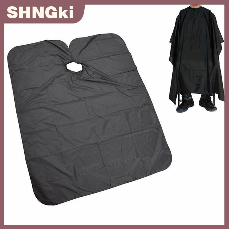 SHNGki Dành cho người lớn làm tóc CAPE Gown tóc Salon Bìa grooming Tạp dề Unisex Đen áo choàng