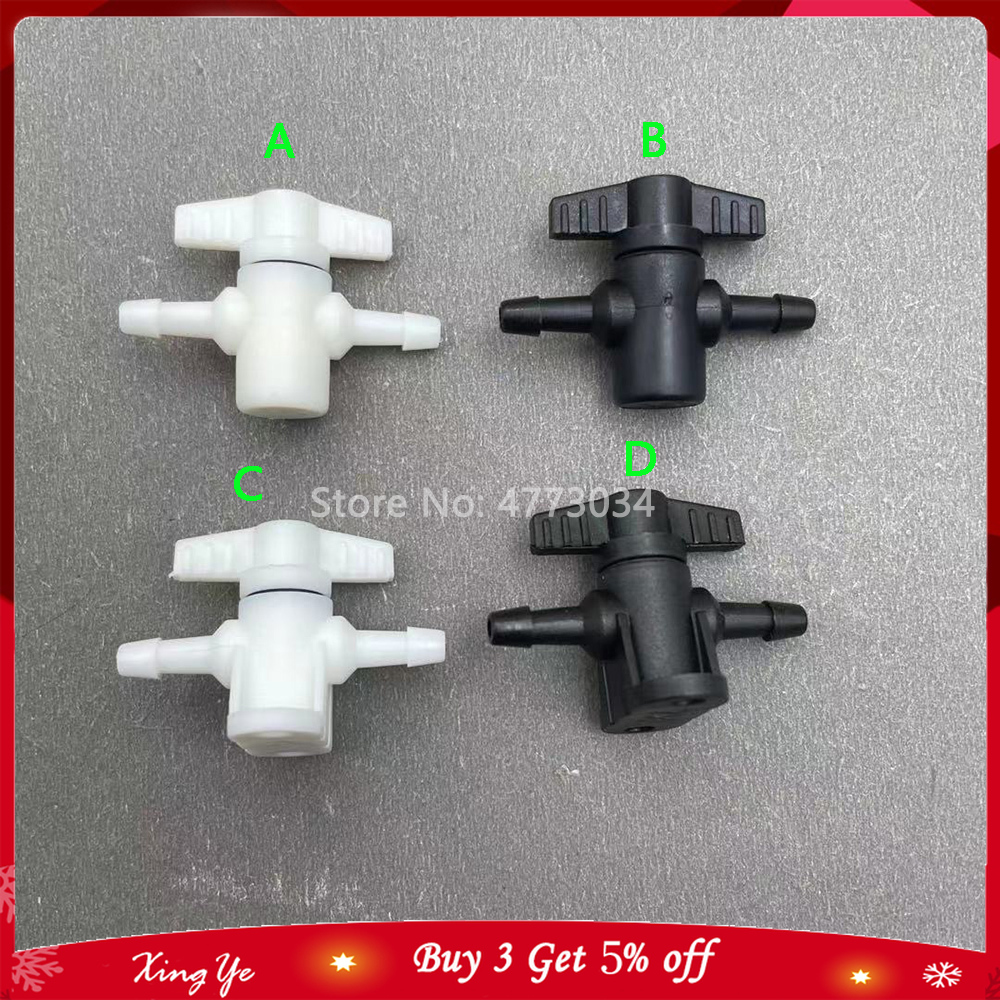 10PCS CISS ink system manual valve 2 ways For Roland Mimaki Xuli Allwin Printer tube connector Bulk ink system ink valve