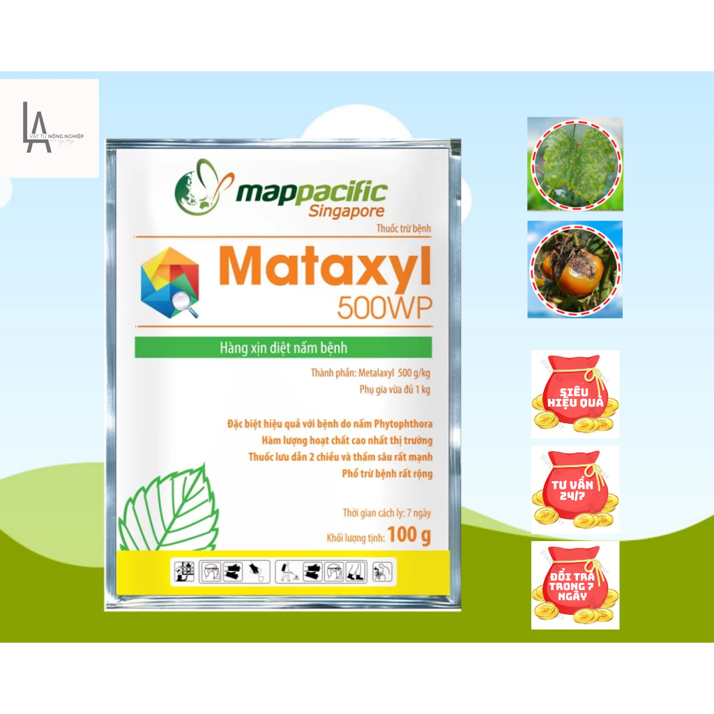 Mataxyl 500wp chuyên trị nấm bệnh trên cây trồng