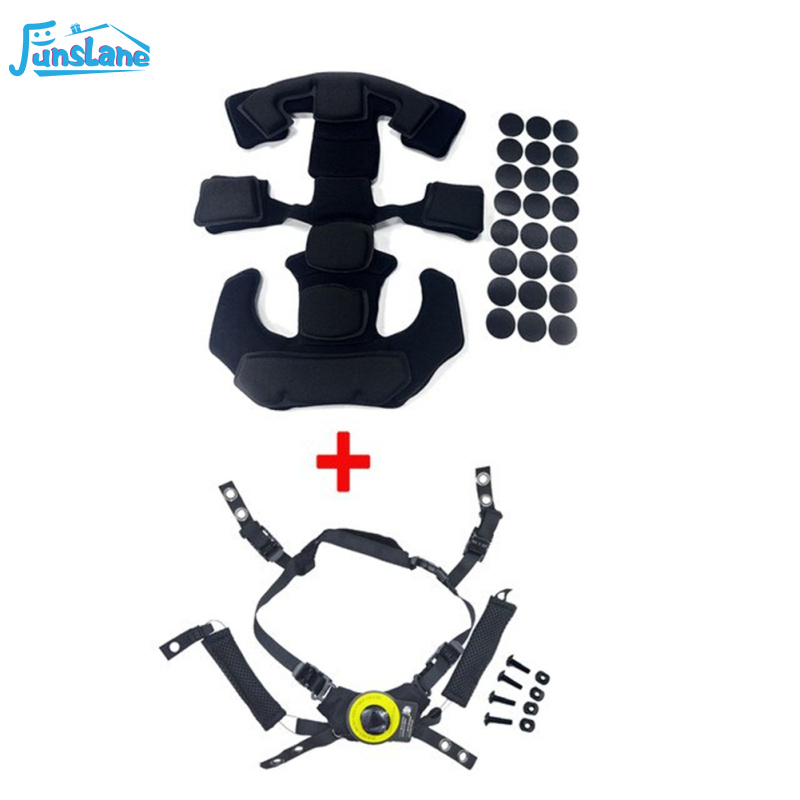FunsLane Helmet Suspension System Helmet Pads Kit Replacement Memory Foam Cushions Compatible For Wendy FAST MICH Helmet ราคา 432 บาท*ส่งฟรี