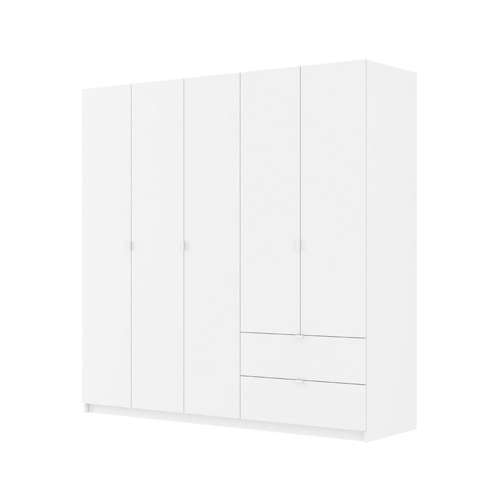 INDEX LIVING MALL ตู้เสื้อผ้า 5 บาน รุ่นวิต้า ขนาด 200 ซม. - สีขาว ราคา 14,730 บาท*ส่งฟรี