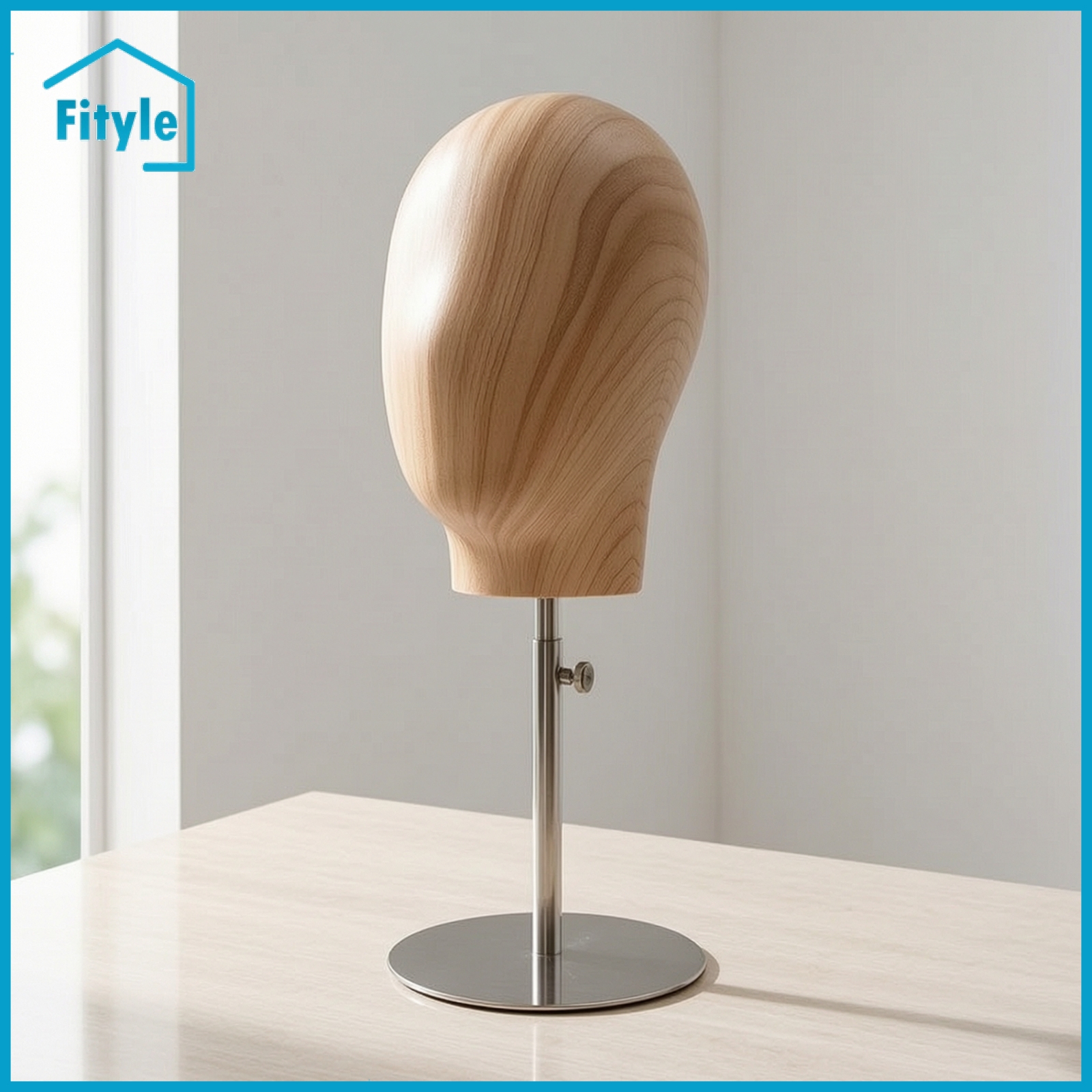 โมเดลฟิกเกอร์ อาร์ตทอย กล่องสุ่มของสะสม ของเล่นและโมเดลสะสม Fityle Adjustable-Height Hairpiece Head with Stand Stable Mannequin Head with Stand Professional Sturdy for Studios