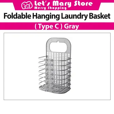 * Foldable Hanging Laundry Basket ( Type C ) * Laundry Basket/ Washing machine rack / Let's Mary Store Letsmary Store