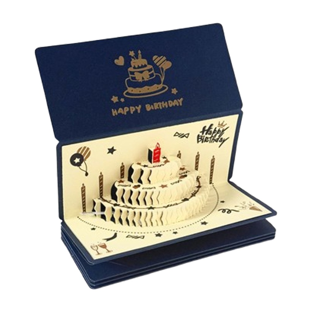 HOUCHU Folding 3 D Birthday Red Envelope Traditional Pop-Up Lucky Money Envelope Cash Gift Best Wishes Money Bag Wedding Celebration