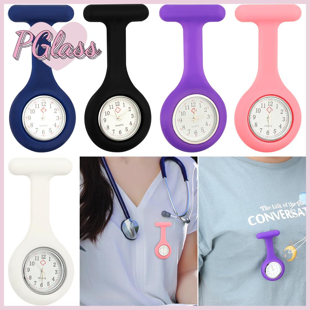 Petiglass phụ nữ Quà Tặng Silicone nhiều màu sắc đồng hồ cho y tá Fob clip trên điều dưỡng
