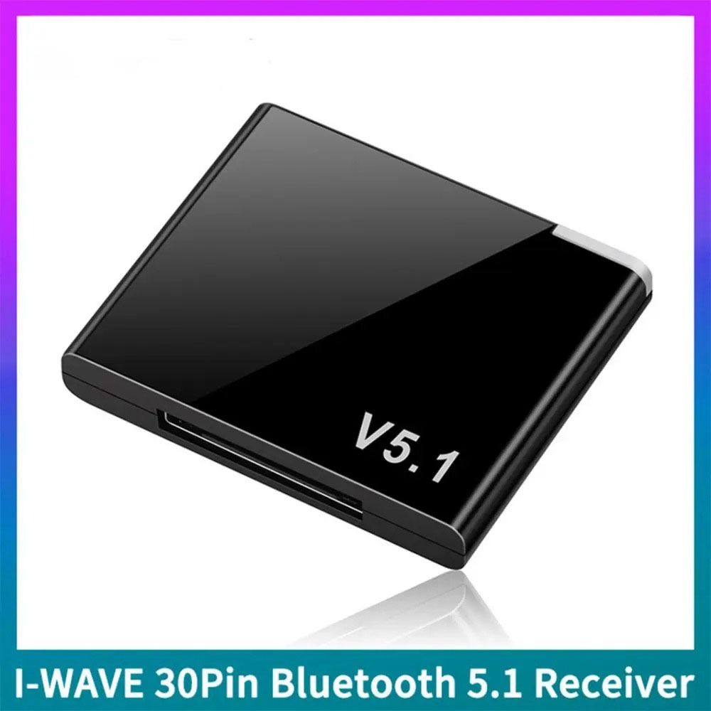 EMERRY Mini Bộ thu âm thanh 5.1 Bluetooth 5.1 Dock 30 pin Bộ chuyển đổi bộ thu bluetooth 5.1 30 chân Bộ chuyển đổi loa âm thanh Không dây Bộ chuyển đổi không dây Bluetooth A2DP
