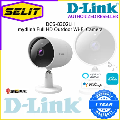 D-LINK DCS-8302LH mydlink Full HD Outdoor Wi-Fi Camera 1 Years Warranty With D Link Singapore