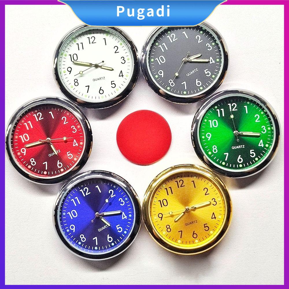 PUGADI 40mm Đồng hồ xe hơi Tinh thần Bảng điều khiển Đồng hồ điện tử Đèn ngủ Đồng hồ thạch anh Xe Đạp