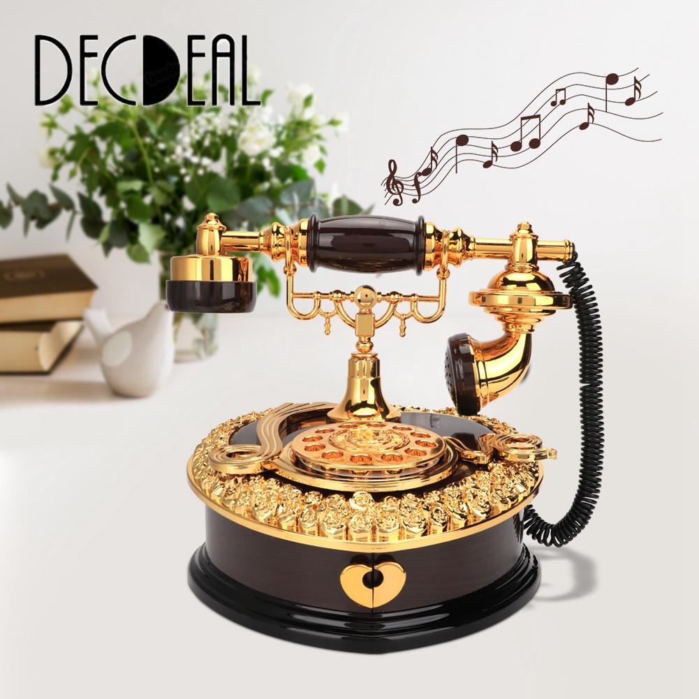 Hộp nhạc Đồ chơi Retro món quà sinh nhật Giáng sinh Phòng ngủ phòng khách quà tặng cho món quà cưới