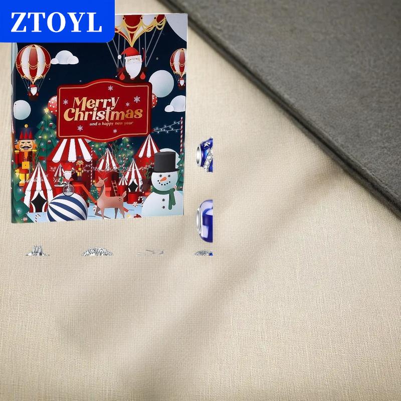 [COD] ZTOYL 2025ปฏิทินการถือกำเนิดของเทศกาลคริสต์มาสที่สร้างสรรค์เครื่องประดับลูกปัดอัลลอยรูปซานตาคลอสแบบตาบอดสร้อยข้อมือของขวัญสำหรับเด็ก ราคา 235 บาท*ส่งฟรี