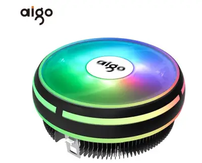 Aigo CPU Fan/ CPU Cooler RGB 120MM CPU Cooling Fan Cooler Heat Sink Intel LGA/115X/775/AM3/AM4 PC Fan Cooling Computer Radiator
