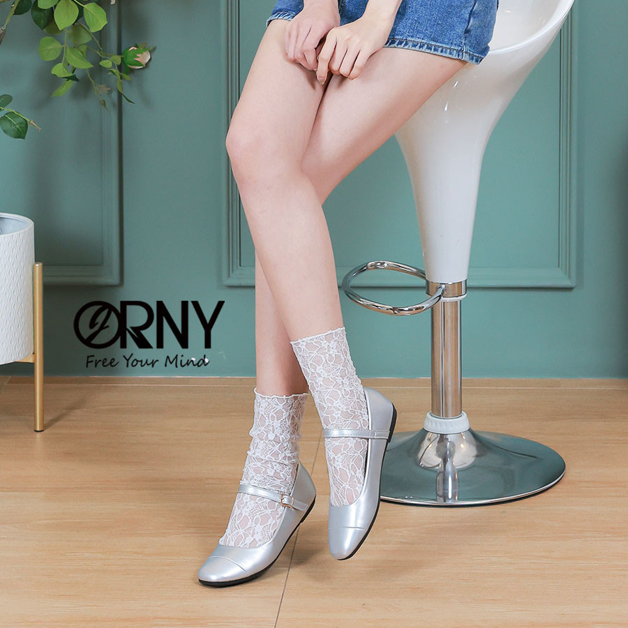 ® Available in Sizes 37-42 ❣️ Orny (Orny) Model Oy141 ❣️ Mary Jane Shoes, Flat Soles, Square Shape, Comfortable to Wear. ราคา 490 บาท*ส่งฟรี