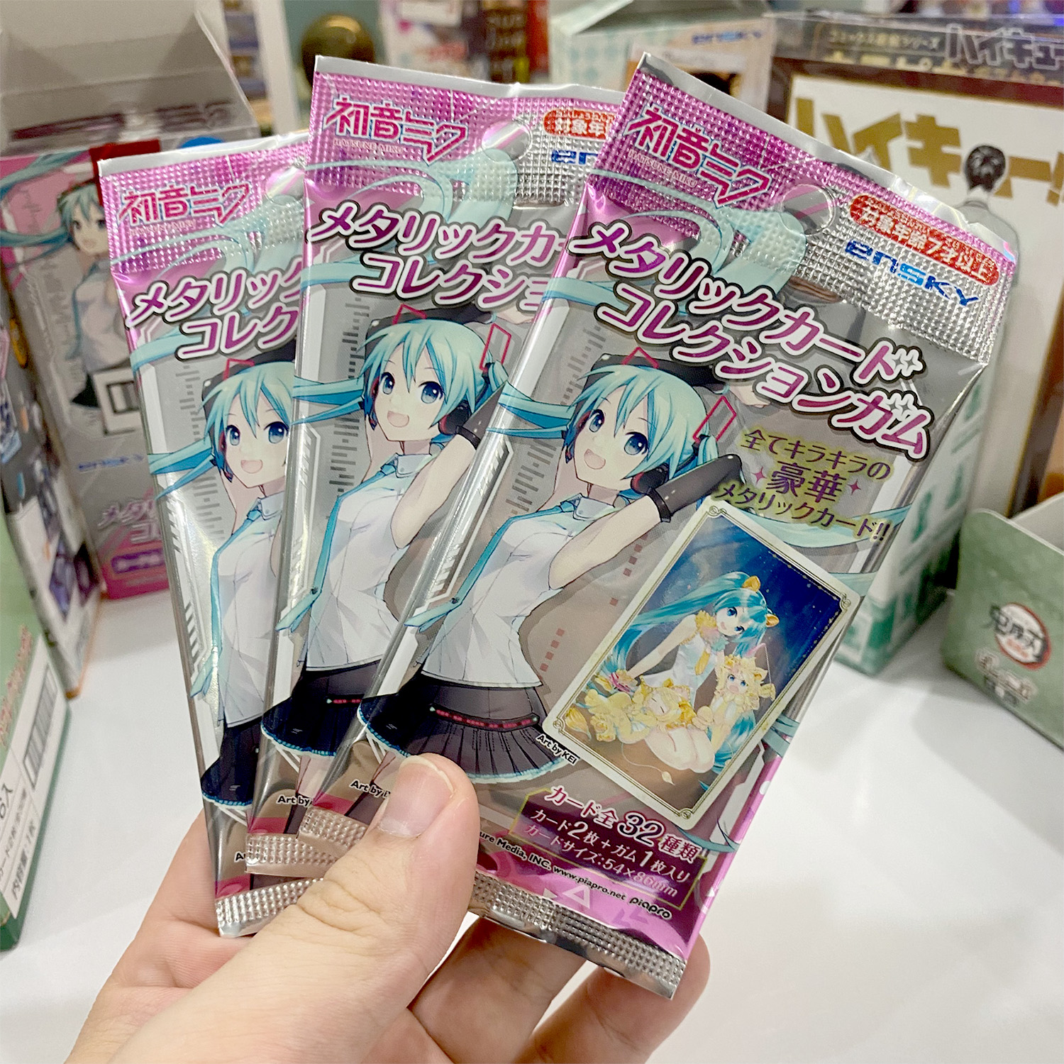 [Có sẵn] Pack thẻ nhân phẩm Hatsune Miku metal card chính hãng - card Hatsune Miku Animesky