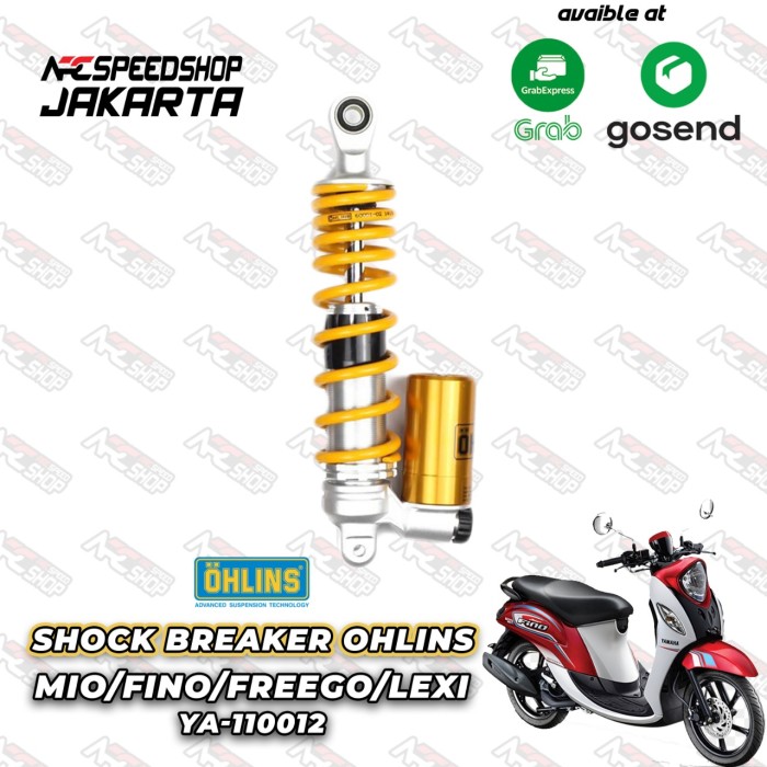 PROMO- SHOCK BREAKER OHLINS MIO FINO YA 110012 - KUMMA.id Harga 6,544,000 rupiah*Gratis Ongkir