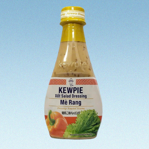 KEWPIE -- chai nguyên bản 210ml -- SỐT MÈ RANG Salad Dressing Roasted Sesame Sauce