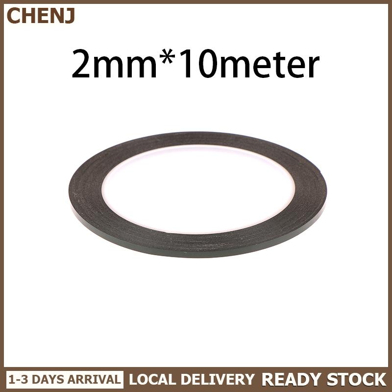 CHENJ Local Delivery 2-5MM 10M Black Strong Adhesive Tape Roll For Tablet LCD Touch Glass Frame Back Cover Repair Double Side For Phone