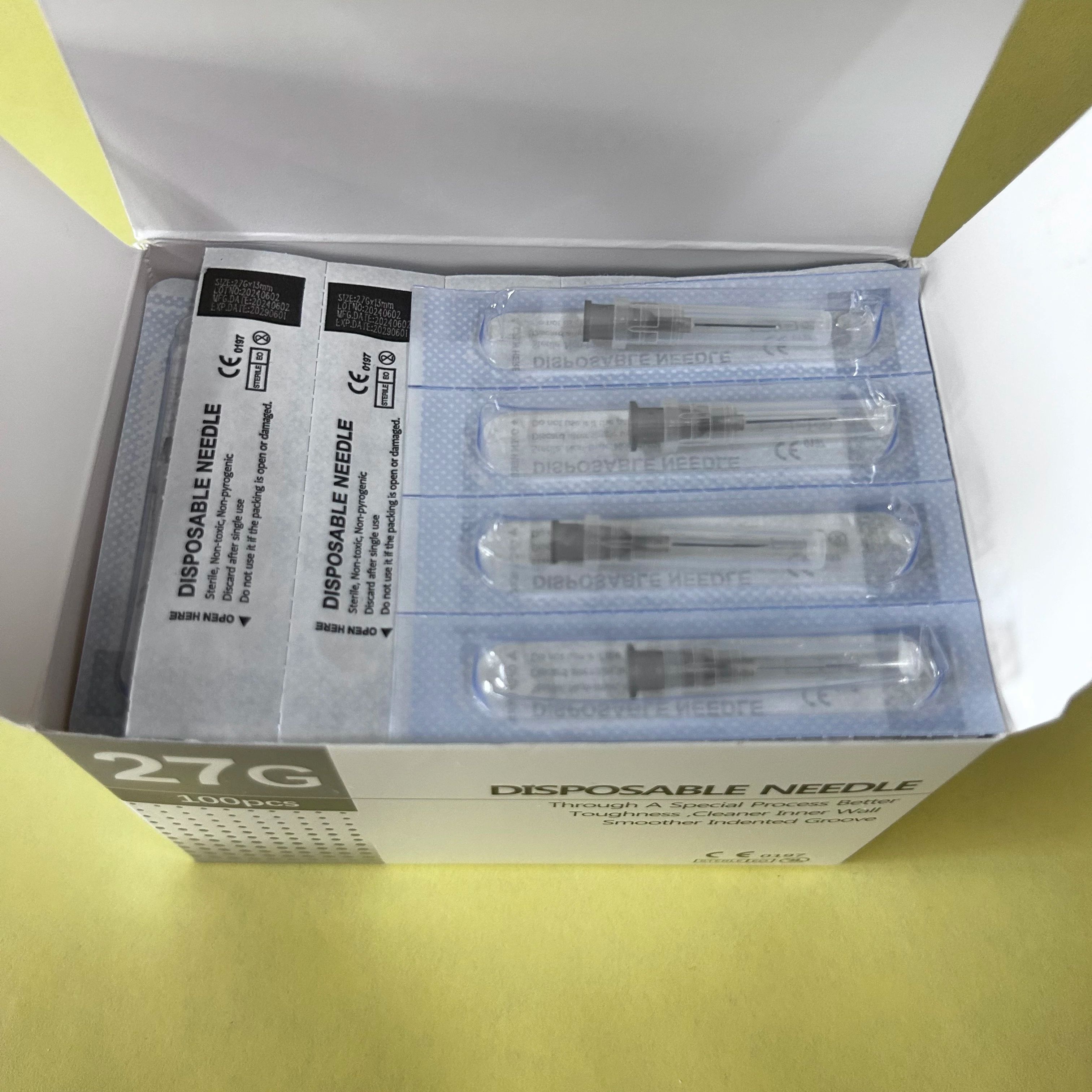 27G 13Mm Injection Needle High Quality Small Disposable Needles Eyelid Tools Tattoo Needle