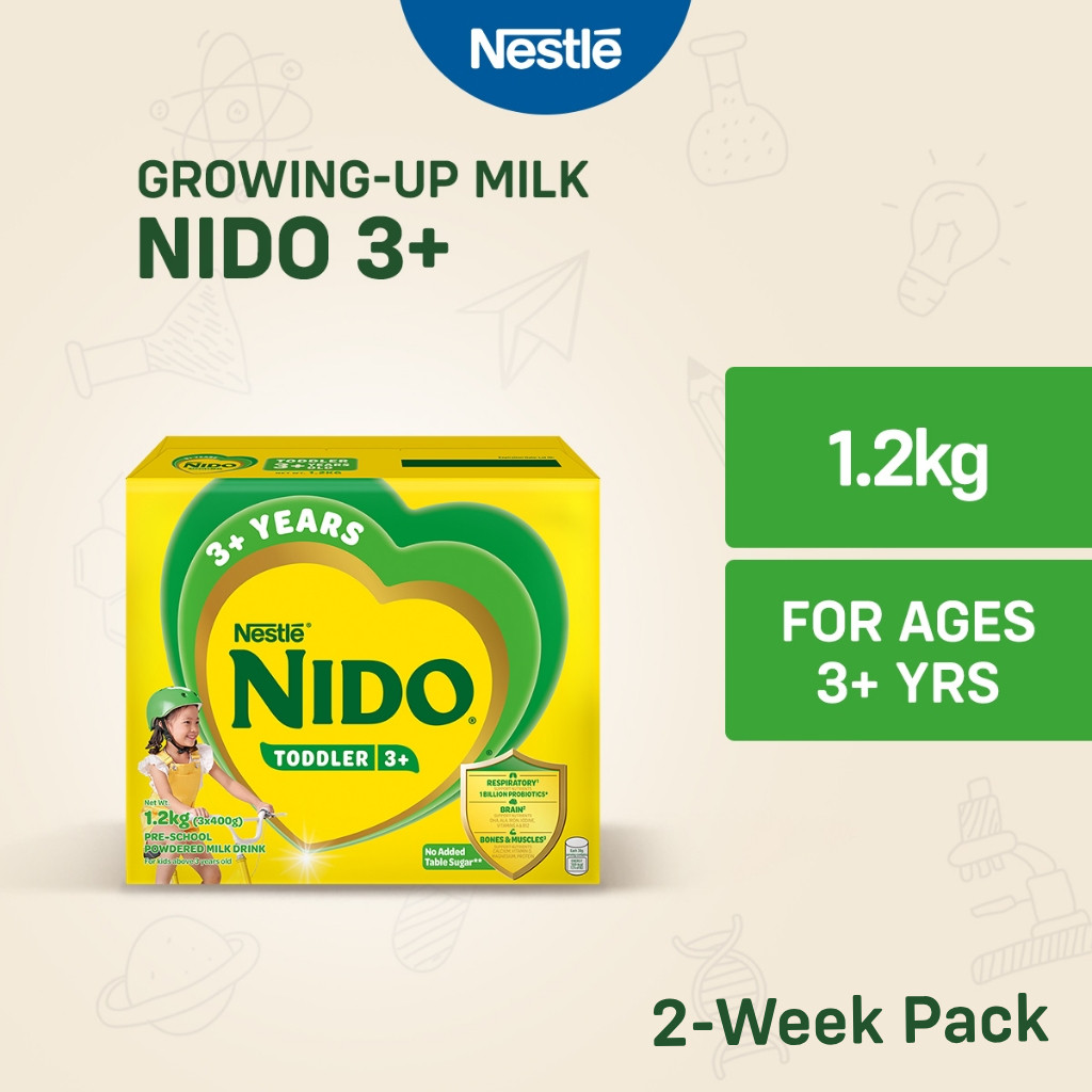 NIDO 3+ Growing-Up Milk Powder for Toddler Children 3+ Years Old 1.2kg