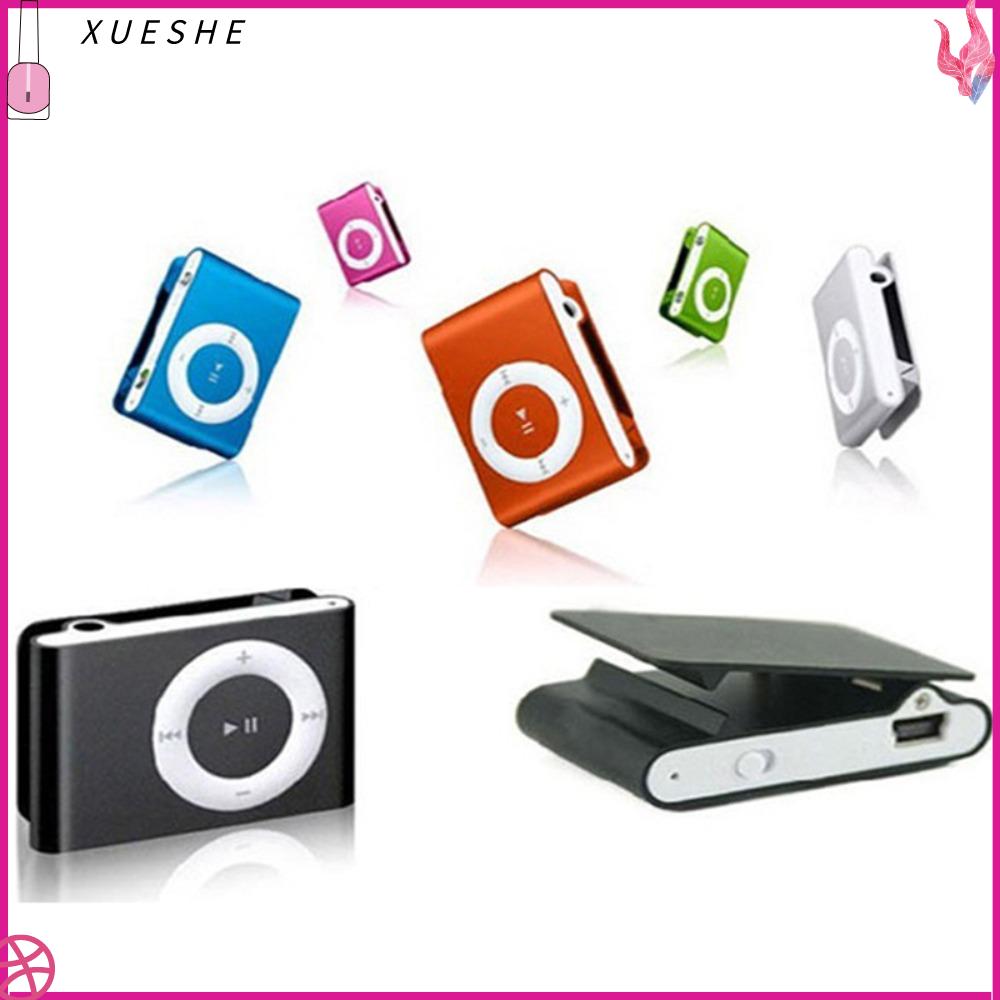 XUESHE Thiết kế thời trang Máy nghe nhạc MP3 Di động Mini Clip hỗ trợ Walkman  USB MP3 phương tiện truyền thông âm nhạc Thẻ TF