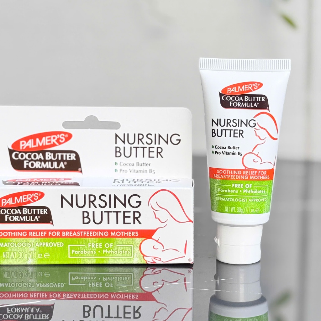 Kem dưỡng núm ti Palmer's Cocoa Butter Formula Nursing Butter 30g - Dành cho mẹ đang cho con bú - - Giúp làm mềm da, giảm cảm giác khó chịu khi da bị khô - Phù hợp cho mẹ đang cho con bú - Chất bơ mềm, dễ thoa, dùng được hằng ngày