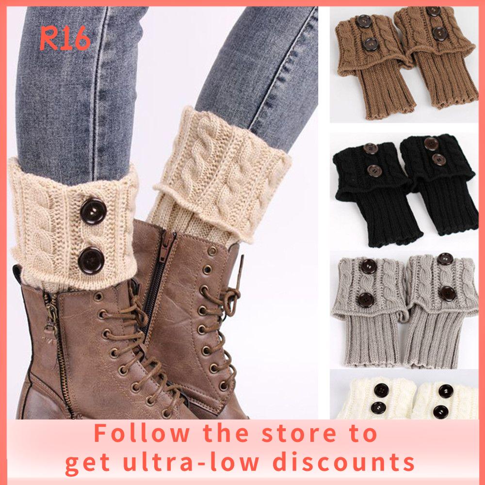 R16 BABY SHOP Fashion Knitted Button Twist Boot Knee High Crochet Leggings
