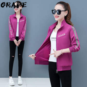 Áo khoác nữ 2023 mùa thu áo khoác mới nữ thời trang Hàn Quốc sinh đứng cổ Áo bóng chày