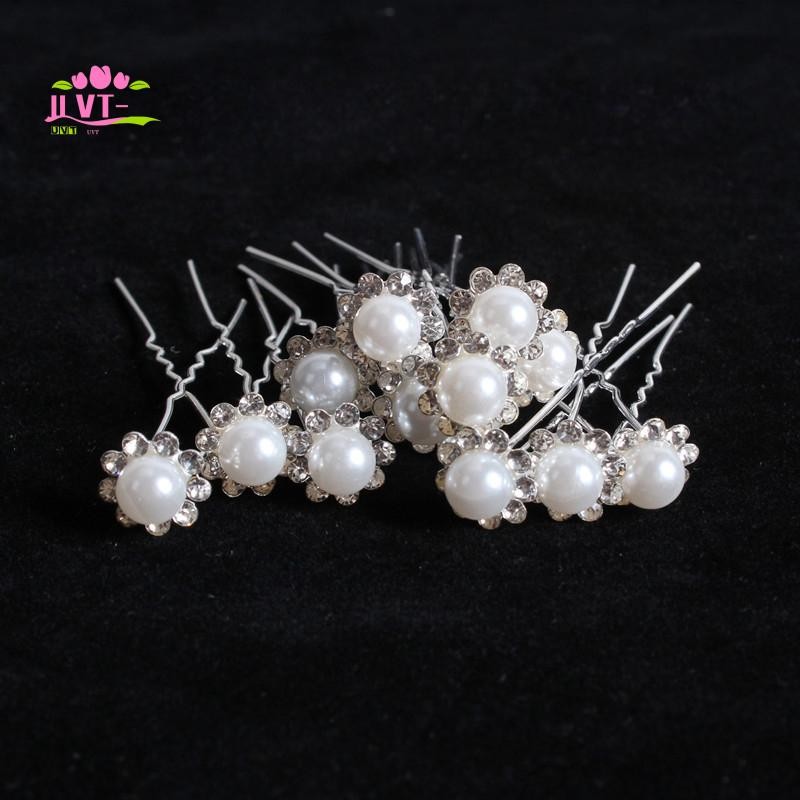20 Chiếc Hoa Kim Cương Giả Phong Cách Trung Hoa Kẹp Tóc Hoa Lộn Xộn Bun Maker Hợp Kim Tiara HA-VN