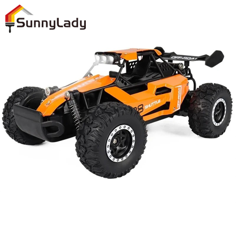 Kids 1:16 RC Off-Road Trucks With LED Lights 2.4 GHz High Speed Remote Control Car Model Toys For Boys Girls ราคา 517 บาท*ส่งฟรี