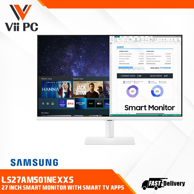 SAMSUNG LS27AM501NEXXS 27 IN FULL HD SMART MONITOR (WITH SMART TV APPS) Singapore