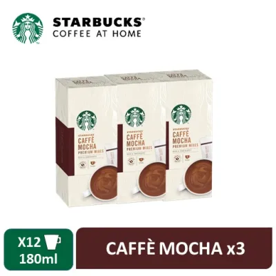 (Bundle of 3) Starbucks Caffe Mocha Premium Coffee Mix (3in1) Sticks 4 x 22g [Expiry May 2022]