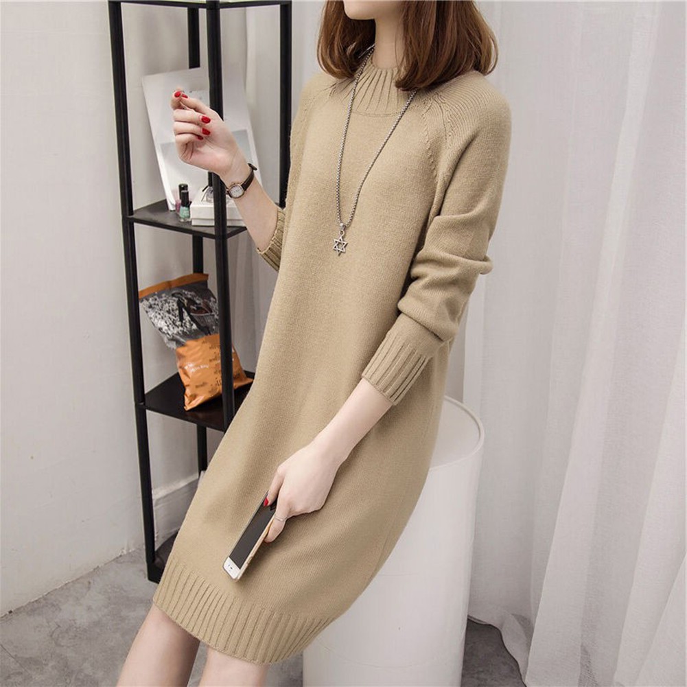 【Beautyer】 Áo len chui đầu phong cách Chiều dài trung bình cho nữ hoàn hảo cho đi chơi thường ngày cá tuyết
