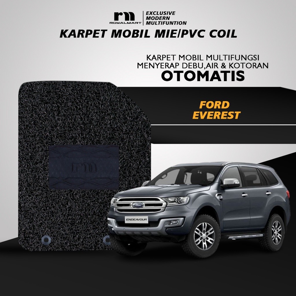 Royal Mart Karpet Mobil FORD EVEREST 2014 NON BAGASI 1 WARNA/Carpet Mie Bihun Premium Keset PVC Anti Slip Aksesoris Interior Mobil Harga 620,877 rupiah*Gratis Ongkir