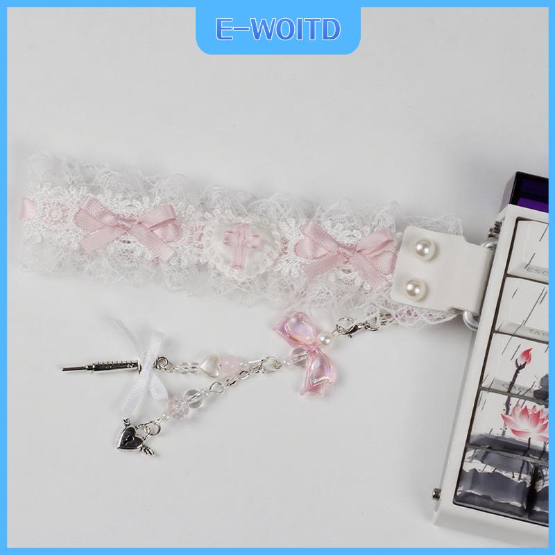 【E-WOITD】 Ren Bàn phím Ribbon cơ khí Bàn phím dây đeo phổ cá nhân bàn phím Ribbon bàn phím trang trí phụ kiện Giá 60,287 Đồng*Miễn phí vận chuyển