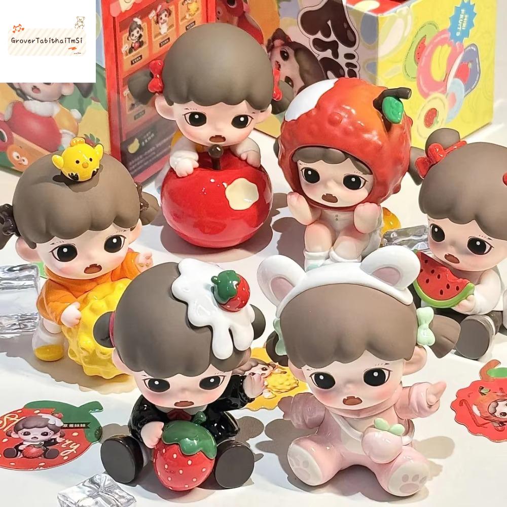 GROVERT Sưu tập Mô hình zoraa cho bé I Love Fruits Series Hoạt hình Búp bê zoraa cho bé Mini Dễ thươ