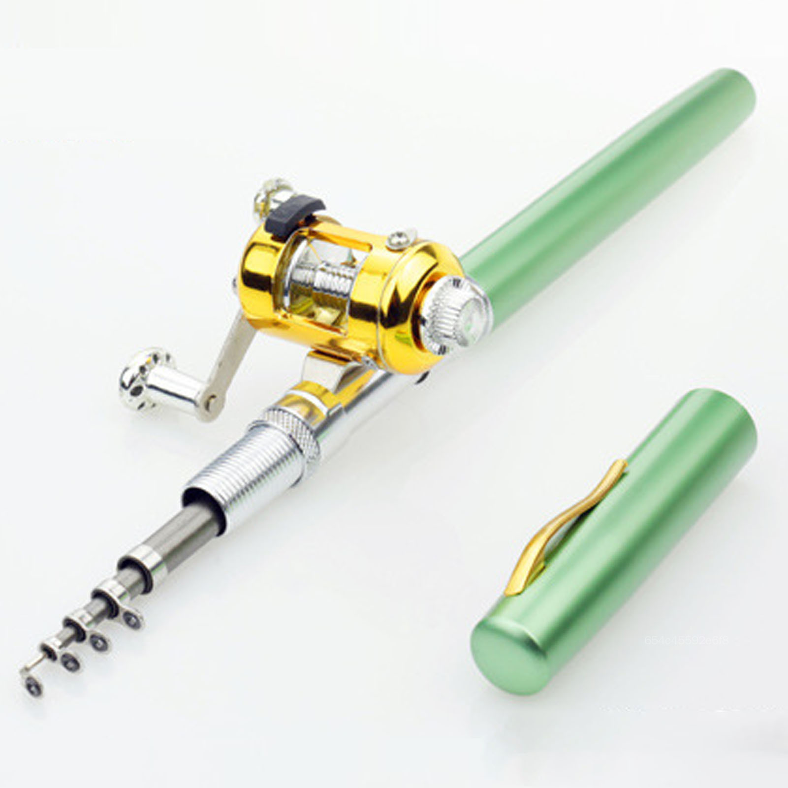 Portable Pocket Fish Rod Pen Aluminum Alloy Fishing Rod Pole Reel Combos