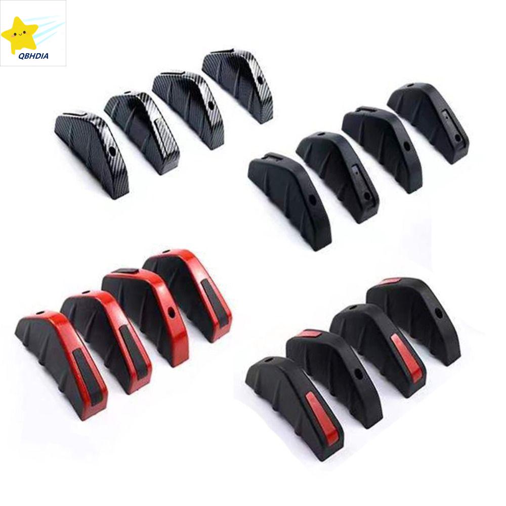 QBHDIA Cá nhân 4 cái/bộ Vây cá mập Sợi Carbon Mô Hình Phổ Xe Mặc Sức Đề Kháng Phía sau Bumper Phụ Tùng Phụ Kiện Xe Hơi Môi Khuếch Tán Bộ Phận khung xe