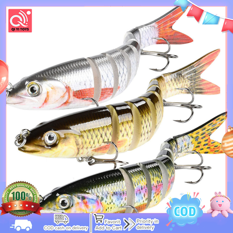 3pcs Mồi Câu Cá đa nối 10cm 10G giả mồi cứng dài đúc mô phỏng mồi mồi cho nước ngọt nước mặn