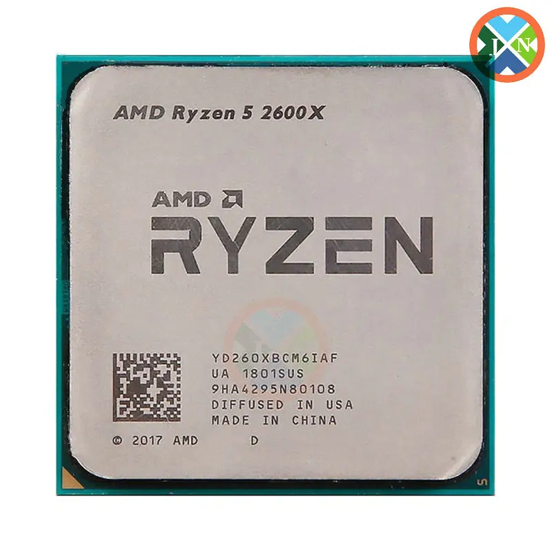 AMD Ryzen 5 2600x R5 2600x 3.6 GHz Sáu Lõi mười hai chủ đề CPU Bộ vi xử lý yd260xbcm6iaf ổ cắm AM4
