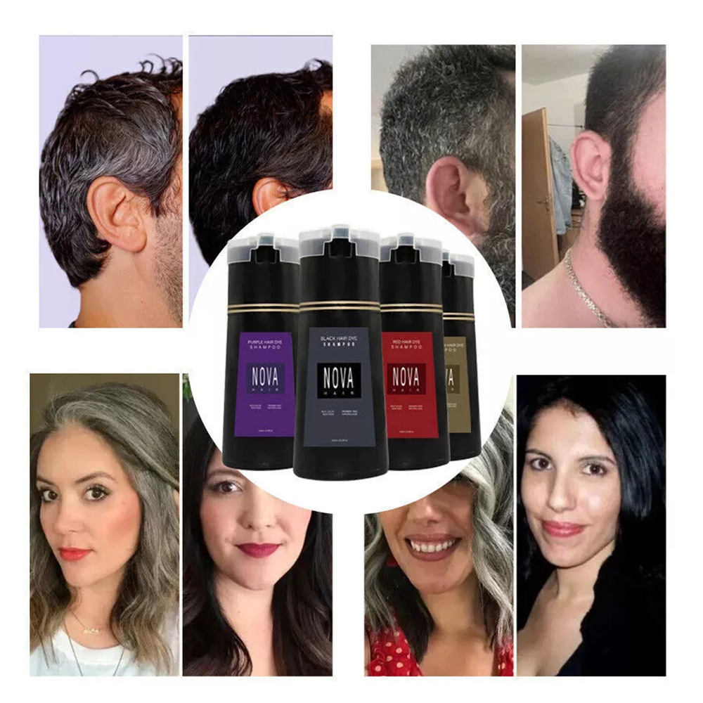  Hanbi❣️Hàng giá cả phải chăng❣️Nova Thuốc nhuộm tóc dầu gội đầu nhanh màu dầu gội nhẹ sửa chữa đại lý 