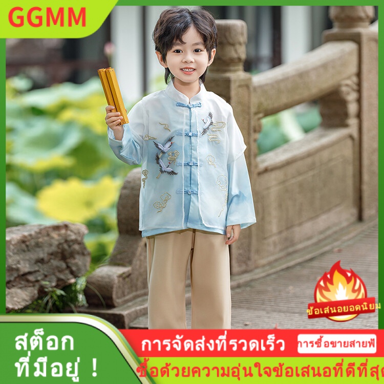 ของใช้แม่และเด็ก China OEM LZD ชุด Hanfu สำหรับเด็กชุดโบราณสไตล์จีนสไตล์จีนฤดูใบไม้ผลิและฤดูใบไม้ร่วงชุด Tang ที่ปรับปรุงใหม่สำหรับเด็ก ราคา 826 บาท*ส่งฟรี