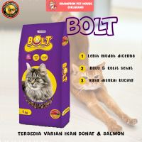 BOLT 1 KG Cat Food Makanan Kucing Kering Dry Food Murah Pakan Kucing Dewasa Kitten Bulu Pendek Panjang Long Hair Short Hair
