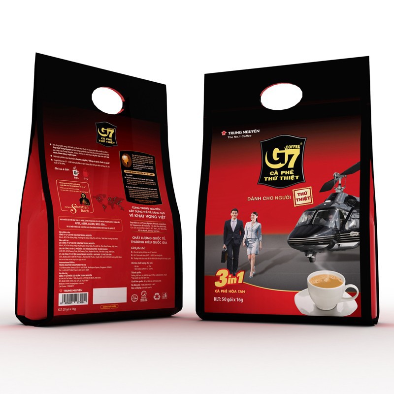 Cà phê trung nguyên g7 3in1 - bịch 50 gói 16gr