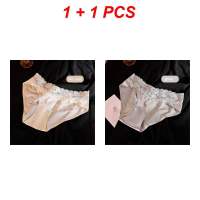 YOHOOLYO 【การจัดส่ง 2-3 วัน】2 ชิ้น กางเกงชั้นใน วัสดุผ้าไหมซาติน เรียบเนียน ราคาไม่แพง กางเกงในลูกไม้สุดหรู นุ่มสบาย สำหรับผู้หญิง เป็นมิตรกับผิว ระบายอากาศได้ กางเกงชั้นในสตรีคุณภาพสูง