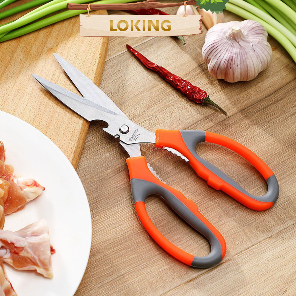 Kéo làm bếp đa năng cao cấp, cắt gà, thực phẩm tiện dụng - LOKING