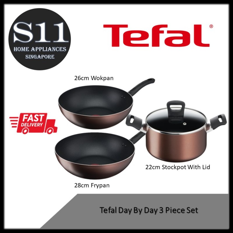 Tefal Day By Day 3 Piece Set Singapore